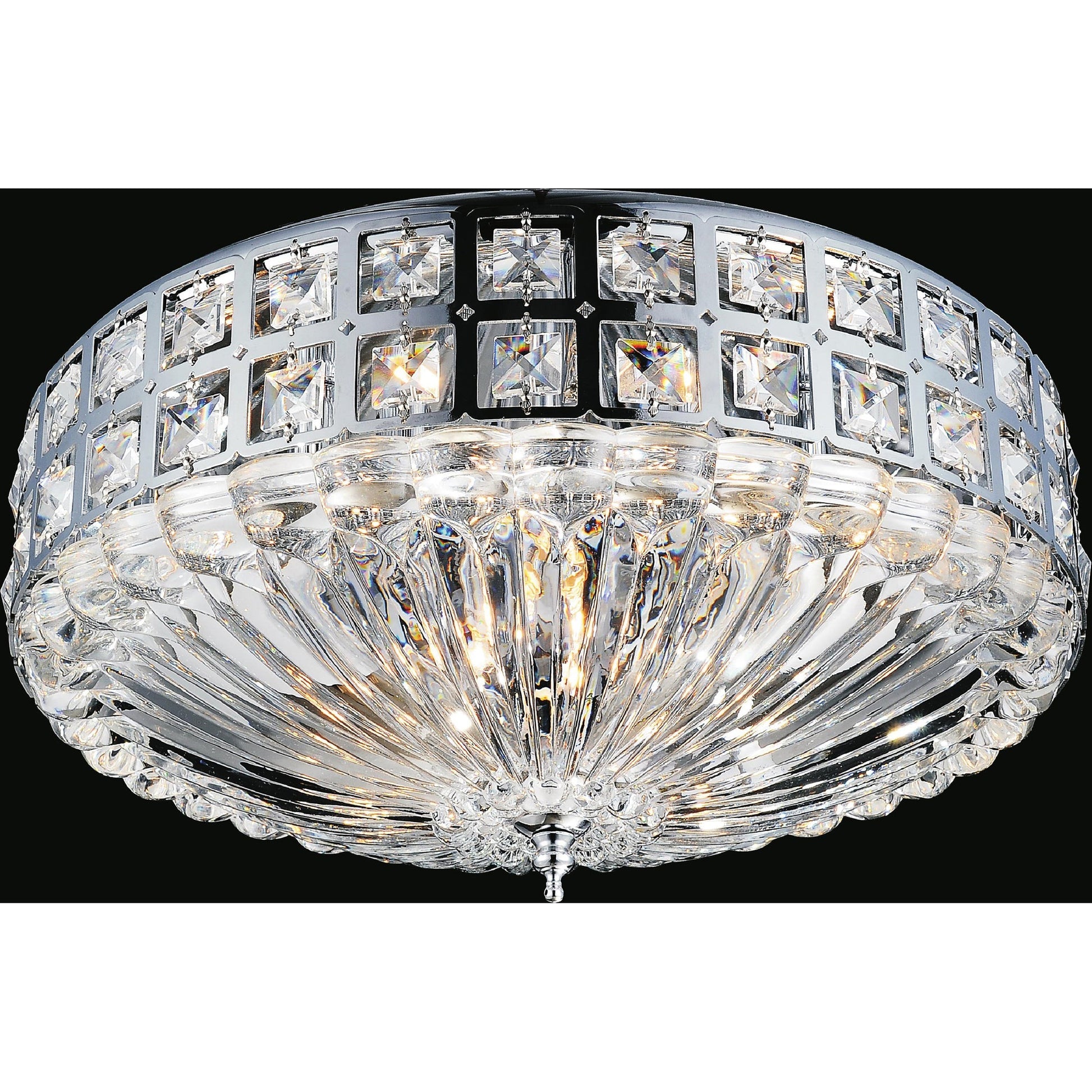 Bloome 6 Light Chrome Flush Mount