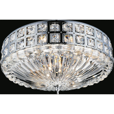 Bloome 6 Light Chrome Flush Mount