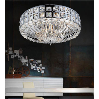 Bloome 6 Light Chrome Flush Mount