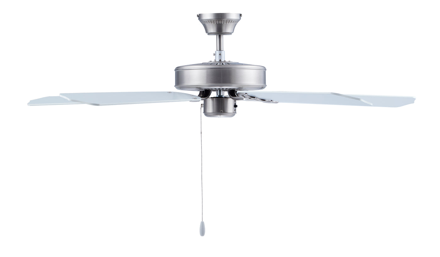52 Inch Royal Star AC Brushed Nickel Indoor Ceiling Fan 5-Blade Reversible