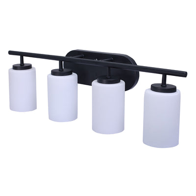 22-inch 4-light Black Vanity Light