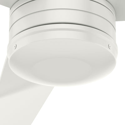 52 inch Cabo Frio Fresh White Damp Rated Ceiling Fan and Wall Control
