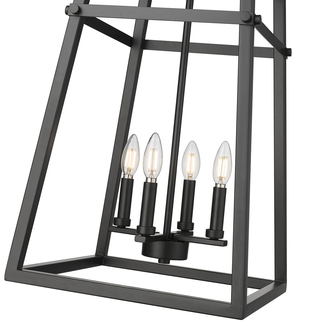 24'' Tellsa Matte Black 4 Light Pendant