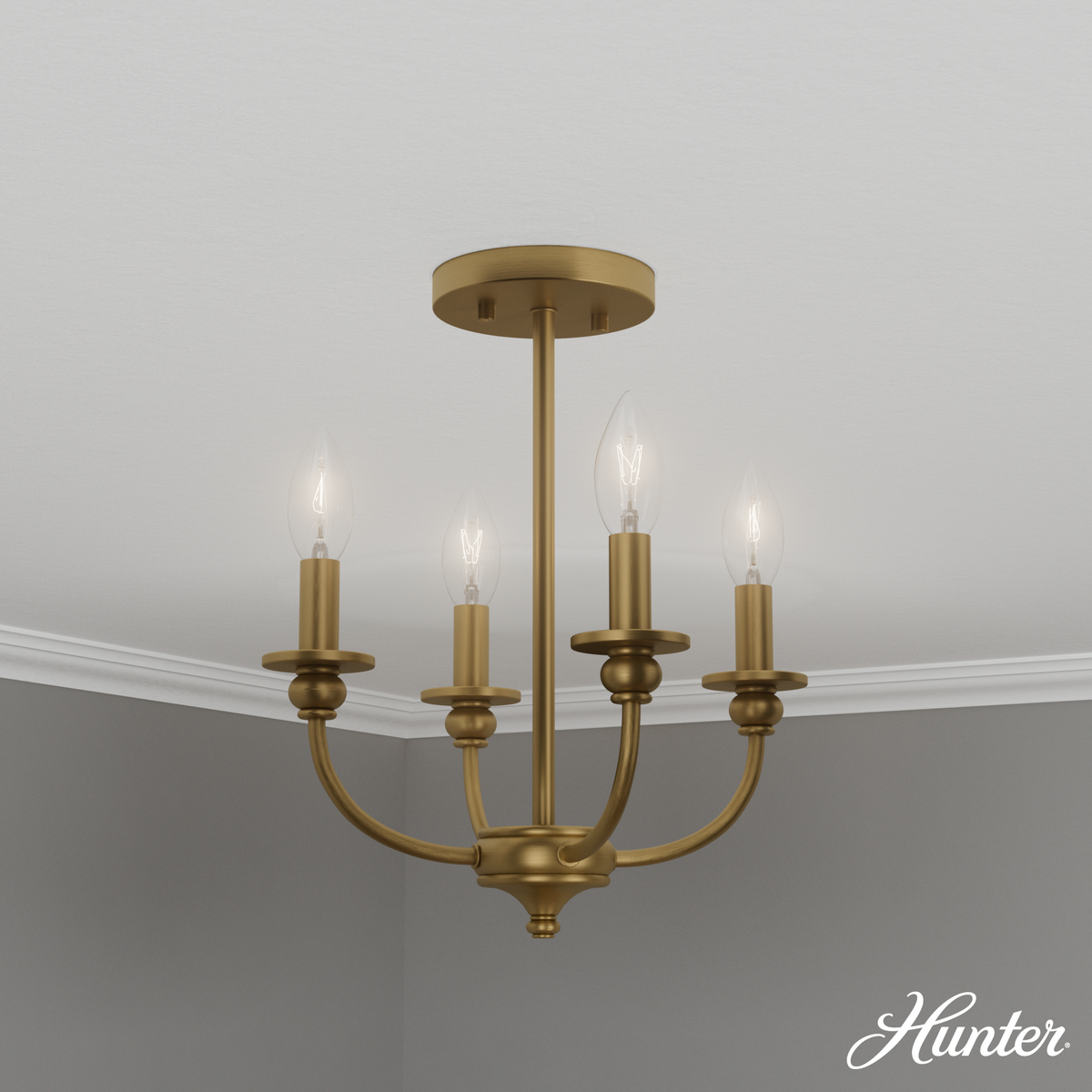 Xidane 32-inch 6-light Alturas Gold Chandelier with Clear Glass