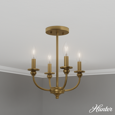 Xidane 32-inch 6-light Alturas Gold Chandelier with Clear Glass