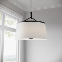 20.75'' Montrine Matte Black 6 Light Pendant