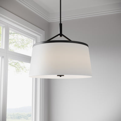 20.75'' Montrine Matte Black 6 Light Pendant