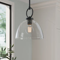 11.5'' Velto Matte Black 1 Light Pendant