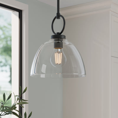 11.5'' Velto Matte Black 1 Light Pendant