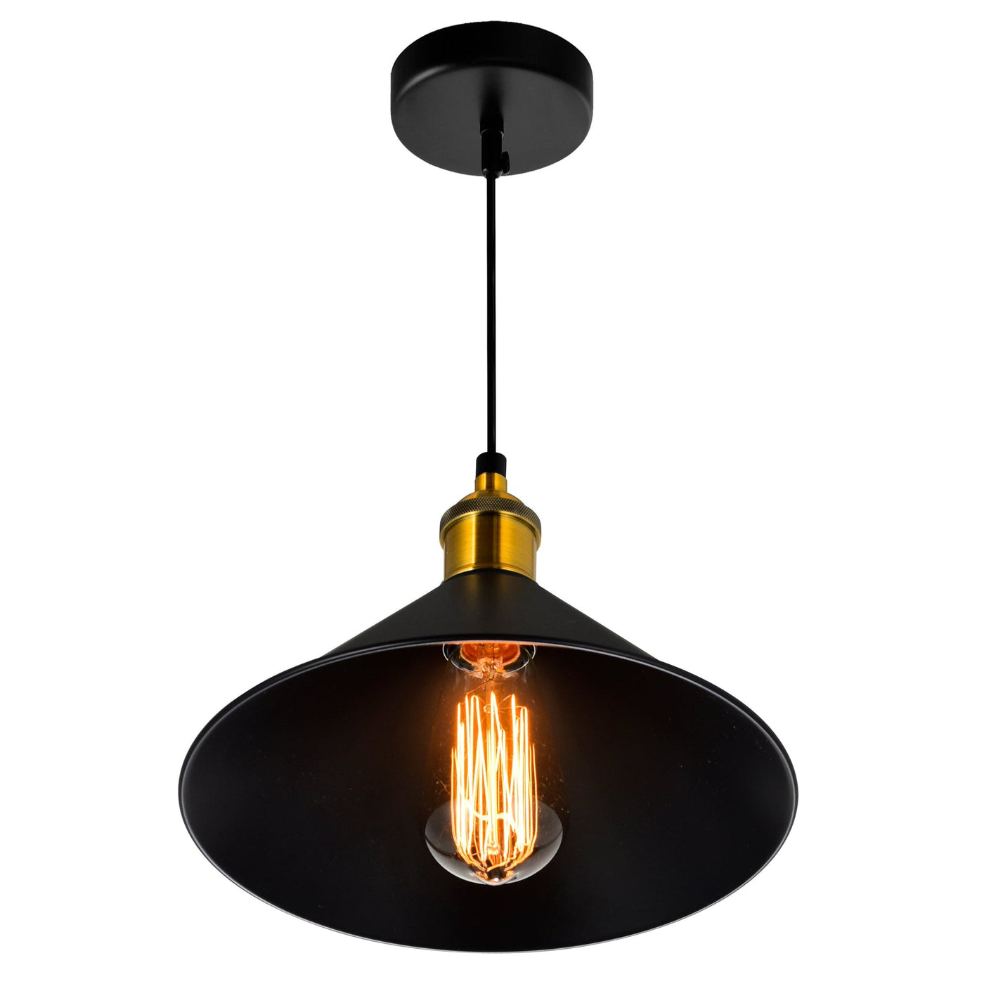 Brave 1 Light Black Mini Pendant Light