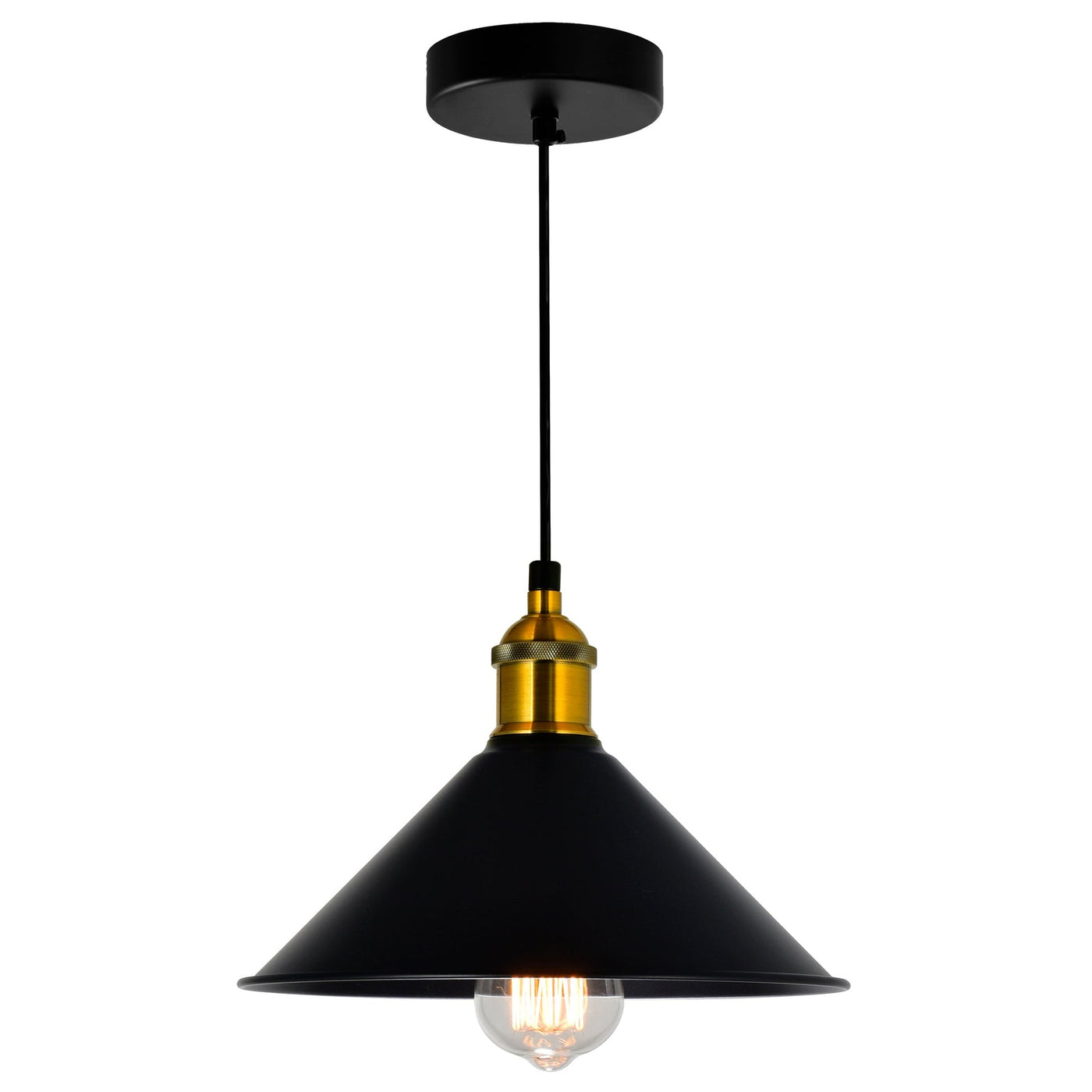 Brave 1 Light Black Mini Pendant Light