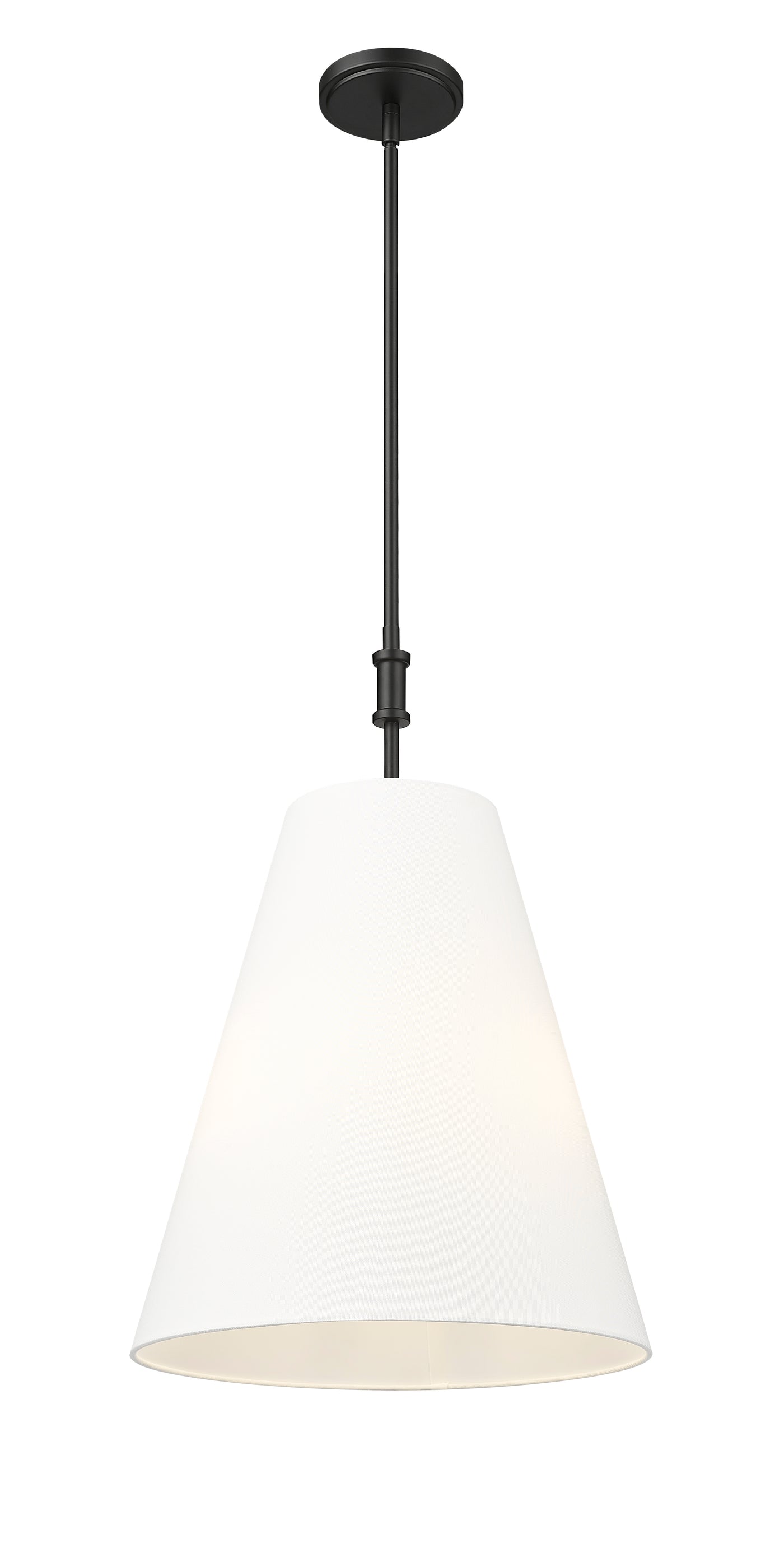 24'' Adorra Matte Black 3 Light Pendant