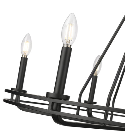 25.5'' Jody Matte Black 6 Light Chandelier