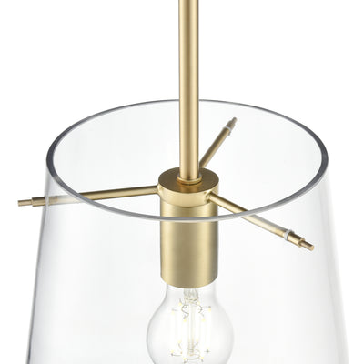 17'' Maccan Vintage Brass 1 Light Pendant