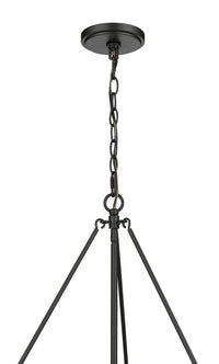 17.25'' Rezi Matte Black 3 Light Pendant