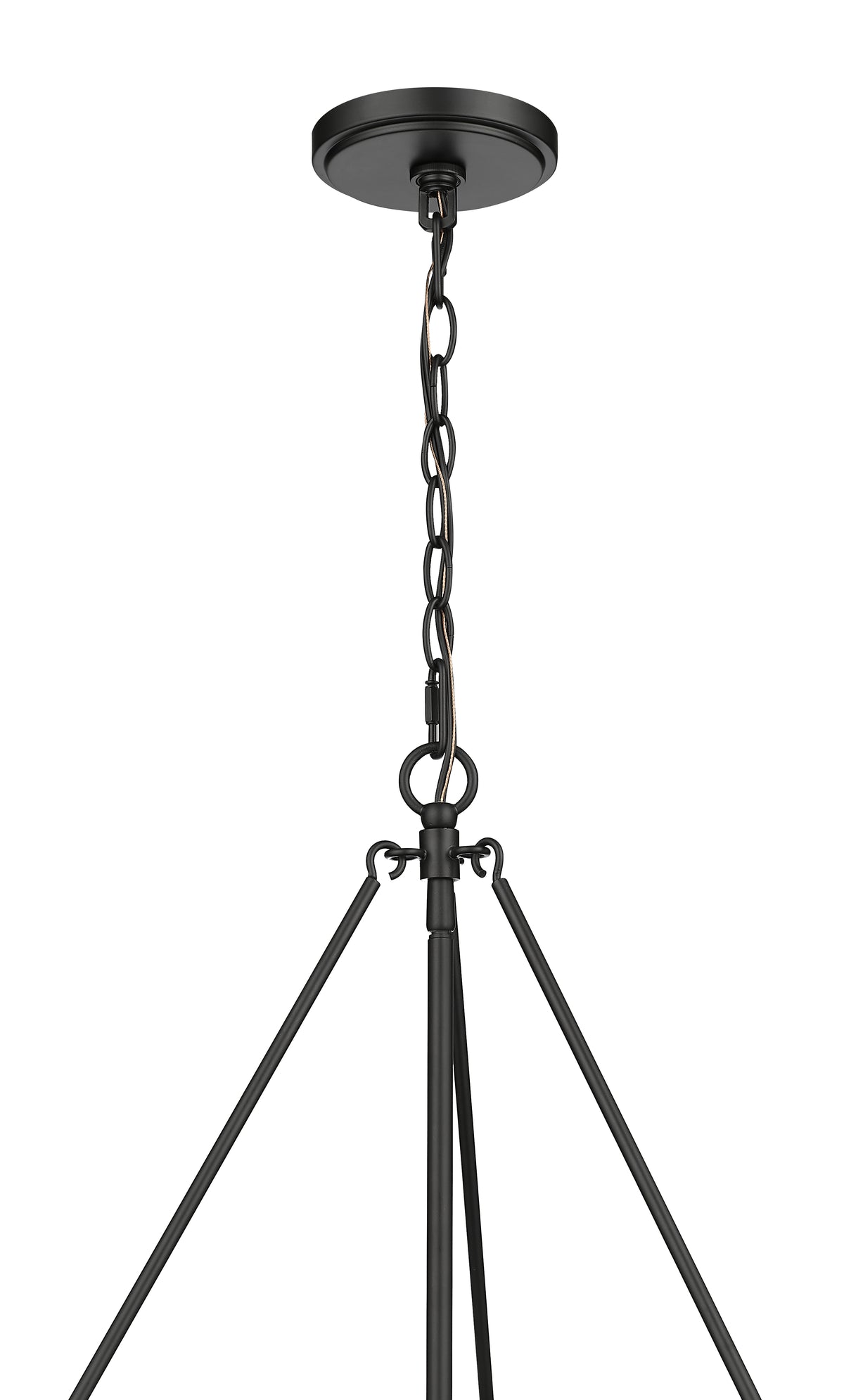 17.25'' Rezi Matte Black 3 Light Pendant