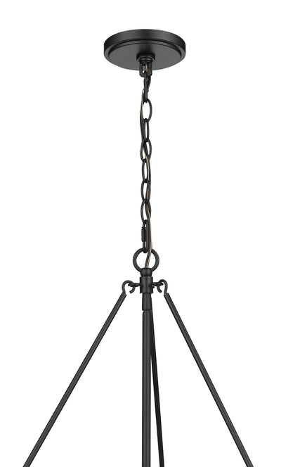 17.25'' Rezi Matte Black 3 Light Pendant