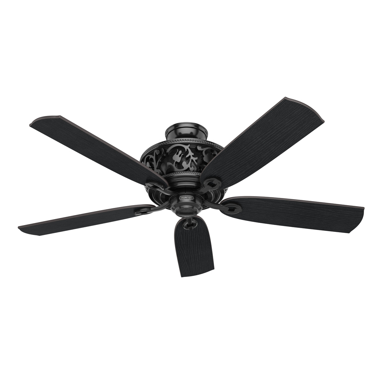 54 inch Promenade ENERGY STAR® Gloss Black Ceiling Fan with LED Light Kit and Handheld Remote