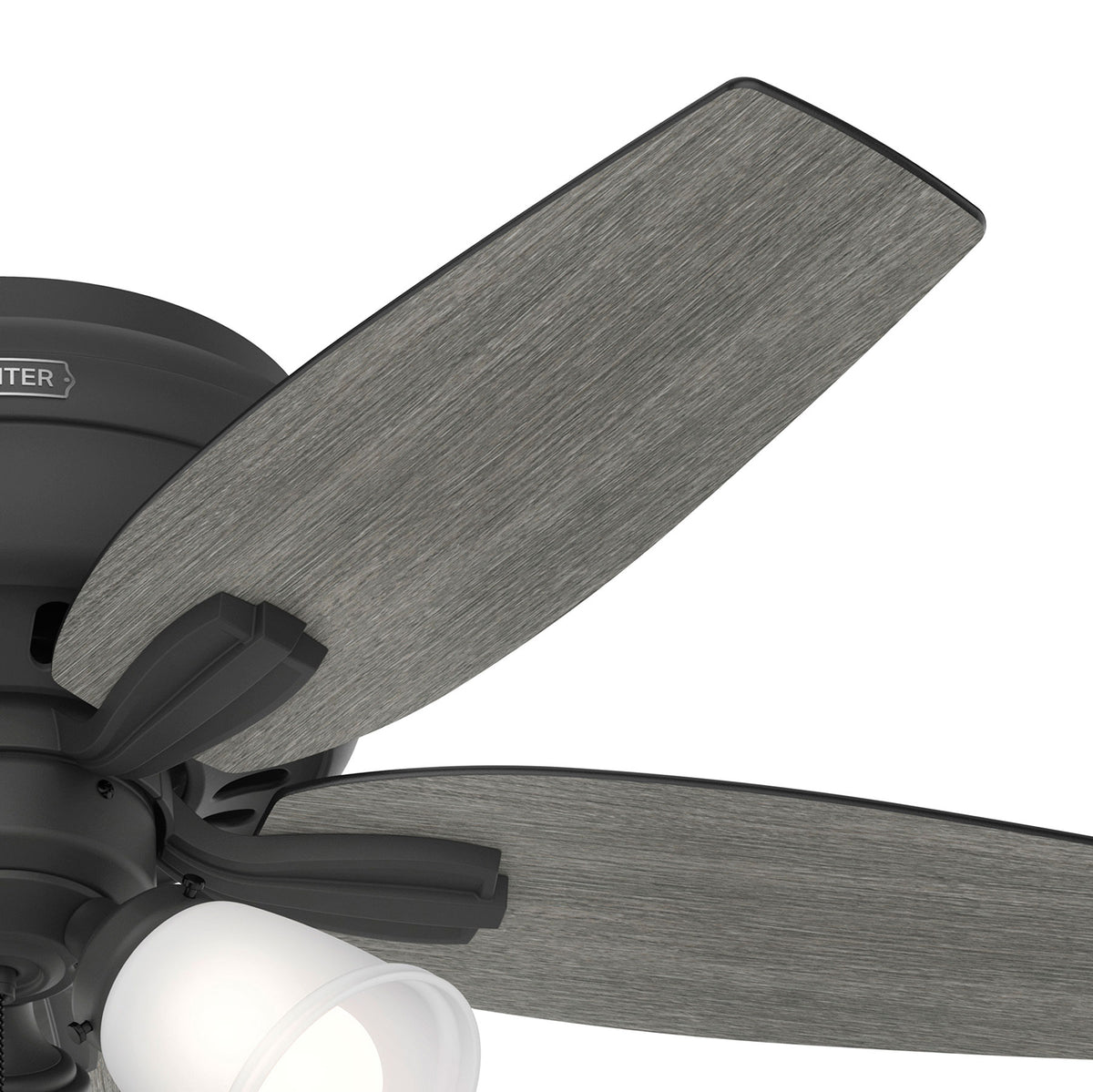 42 inch Newsome Matte Black Low Profile Ceiling Fan with LED Light Kit