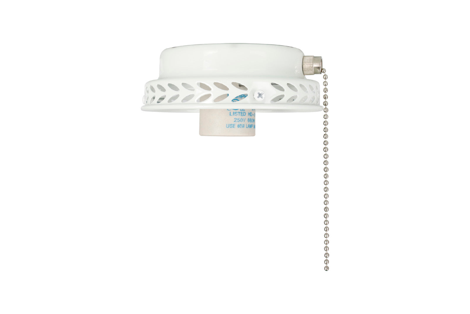 4.5-inch White Fan Light Kit Fitter