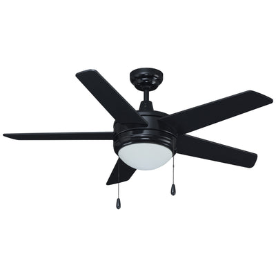 44 Inch Mirage II AC Black Indoor Ceiling Fan 5-Blade Reversible
