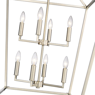 36'' Corona Modern Gold 8 Light Pendant