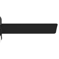 44 inch Gilmour Matte Black Low Profile Damp Rated Ceiling Fan with LED Light Kit and Handheld Remote