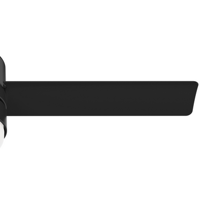 44 inch Gilmour Matte Black Low Profile Damp Rated Ceiling Fan with LED Light Kit and Handheld Remote