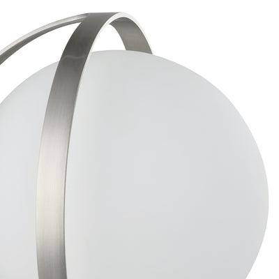 Parker 6-inch 1-light Brushed Nickel Vanity Light with Etched Opal Glass Shade