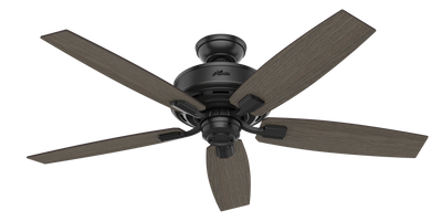 52 inch Bennett Matte Black Ceiling Fan with LED Light Kit and Handheld