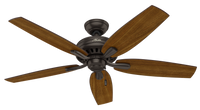 52 inch Newsome Premier Bronze Ceiling Fan with LED Light Kit and Pull Chain