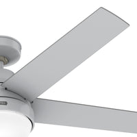 52 inch Aerodyne Wi-Fi Dove Grey Ceiling Fan with LED Light Kit and Handheld Remote
