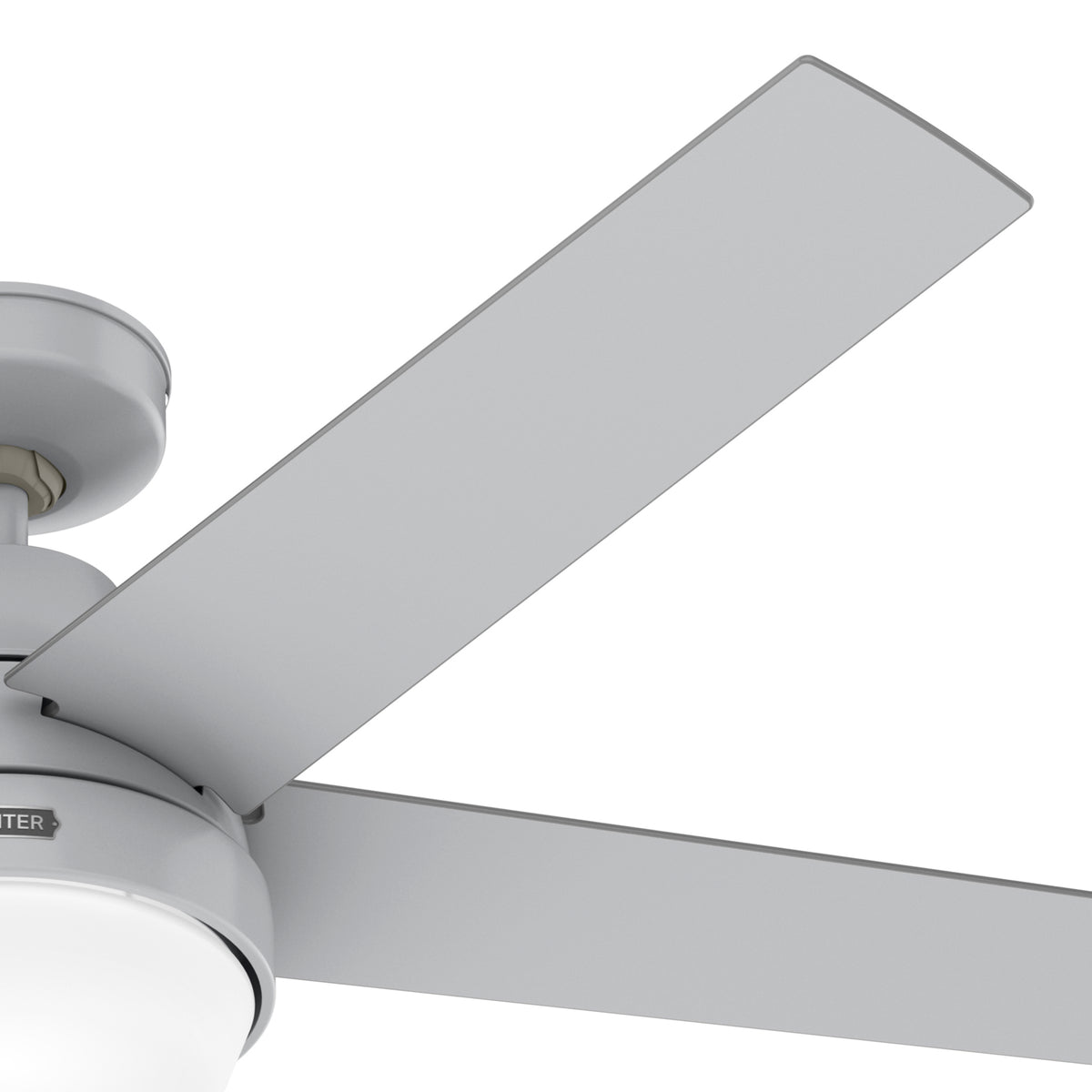52 inch Aerodyne Wi-Fi Dove Grey Ceiling Fan with LED Light Kit and Handheld Remote