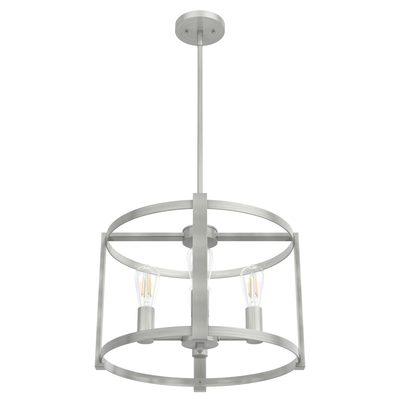 Astwood 18-inch 4-light Brushed Nickel Drum Chandelier