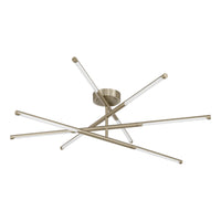 Overture 36-inch 8-light Champagne Gold 5CCT LED Chandelier