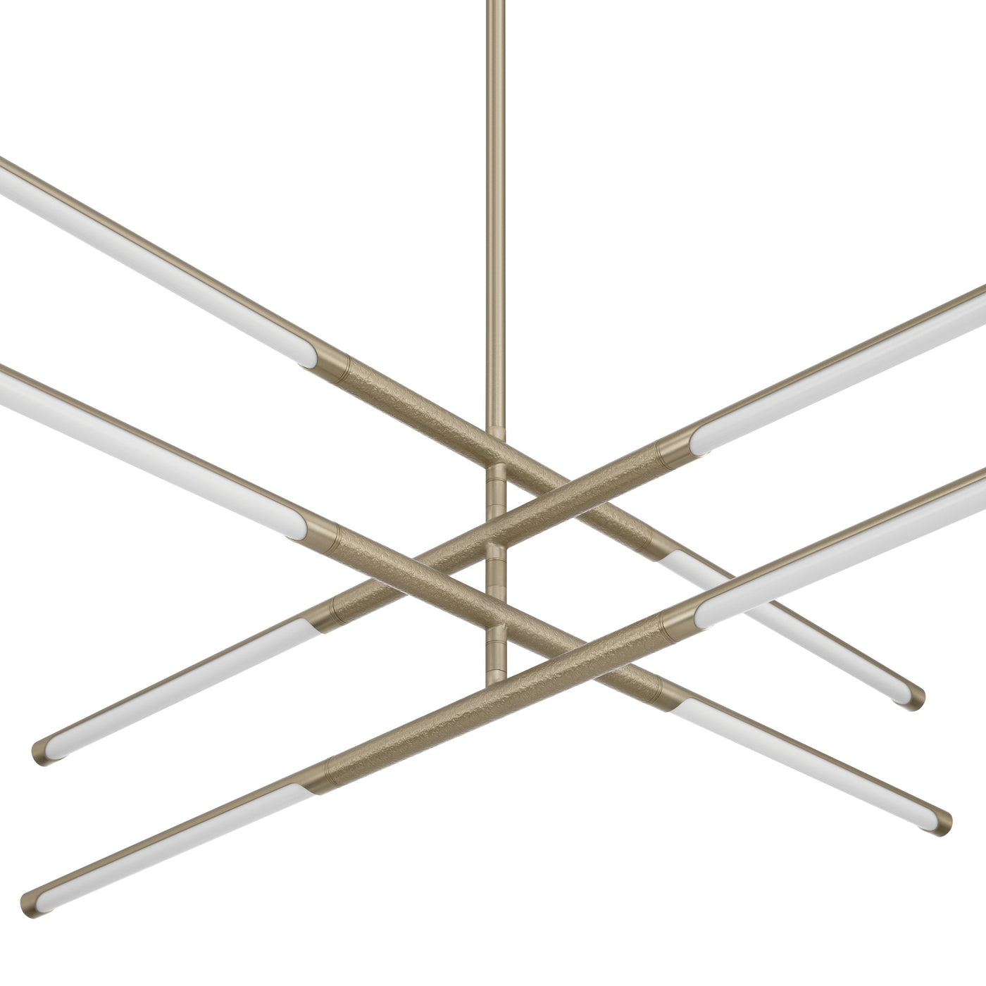 Overture 36-inch 8-light Champagne Gold 5CCT LED Chandelier