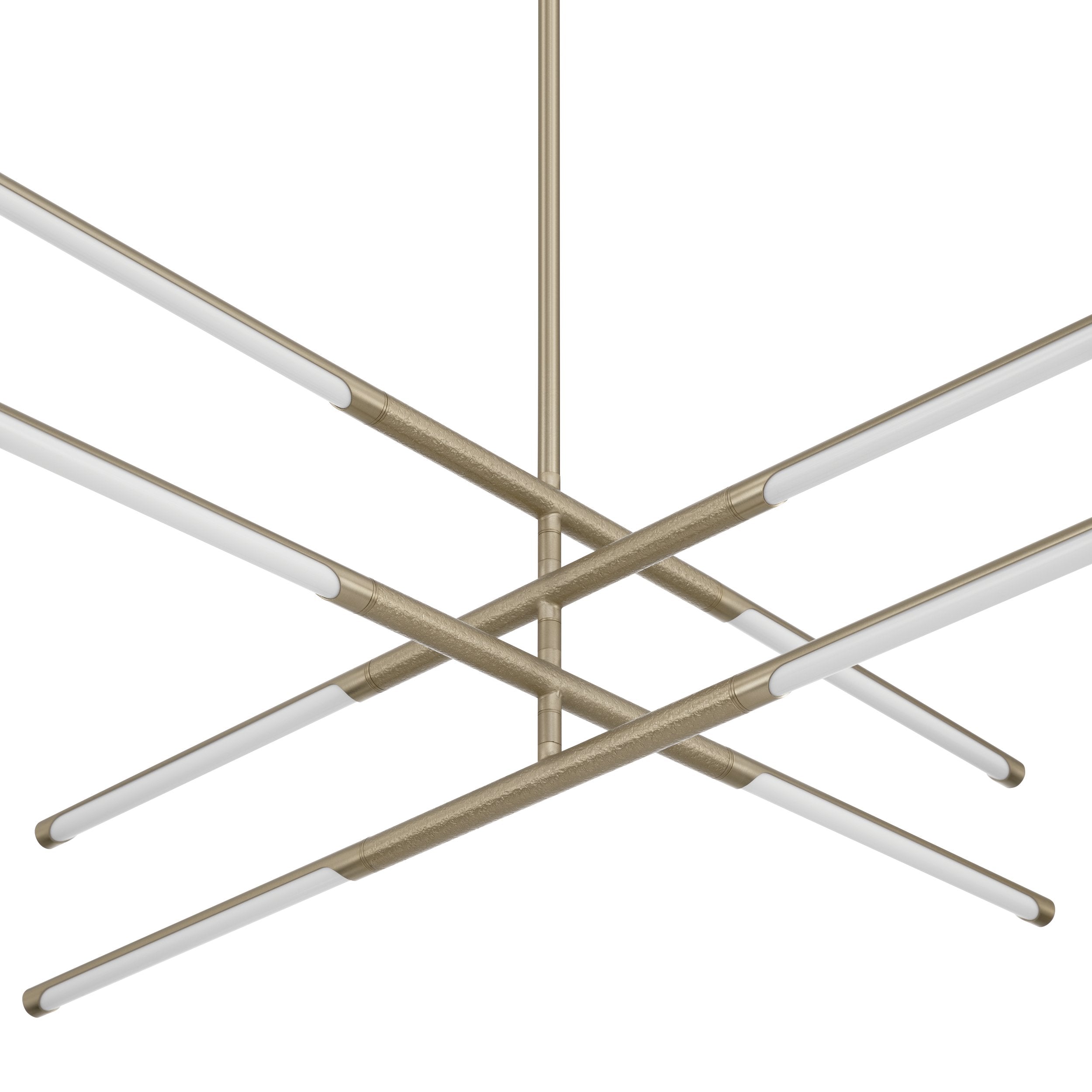 Overture 36-inch 8-light Champagne Gold 5CCT LED Chandelier