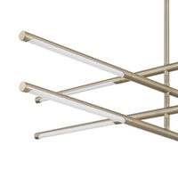Overture 36-inch 8-light Champagne Gold 5CCT LED Chandelier