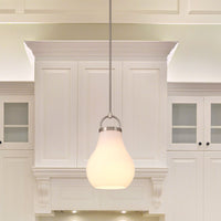Mansfield 12-inch 1-light Champagne Gold Pendant Light with Opal Glass Shade
