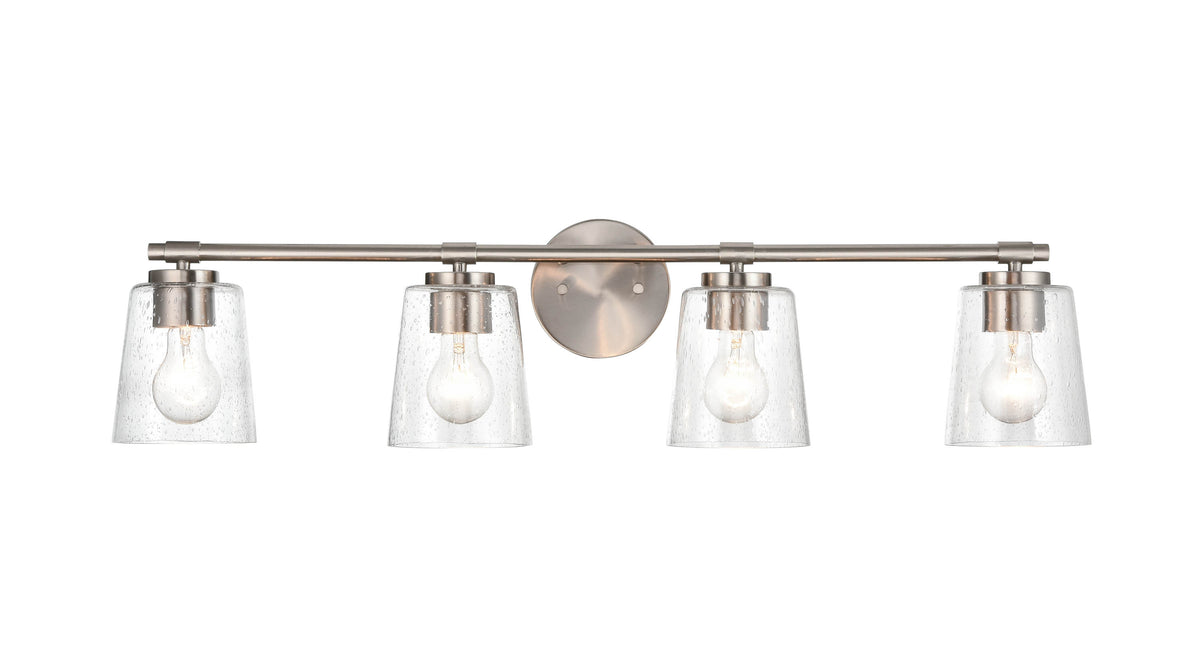 34''  Brushed Nickel 4 Light Bath Vanity