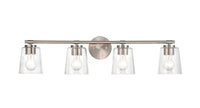 34''  Brushed Nickel 4 Light Bath Vanity