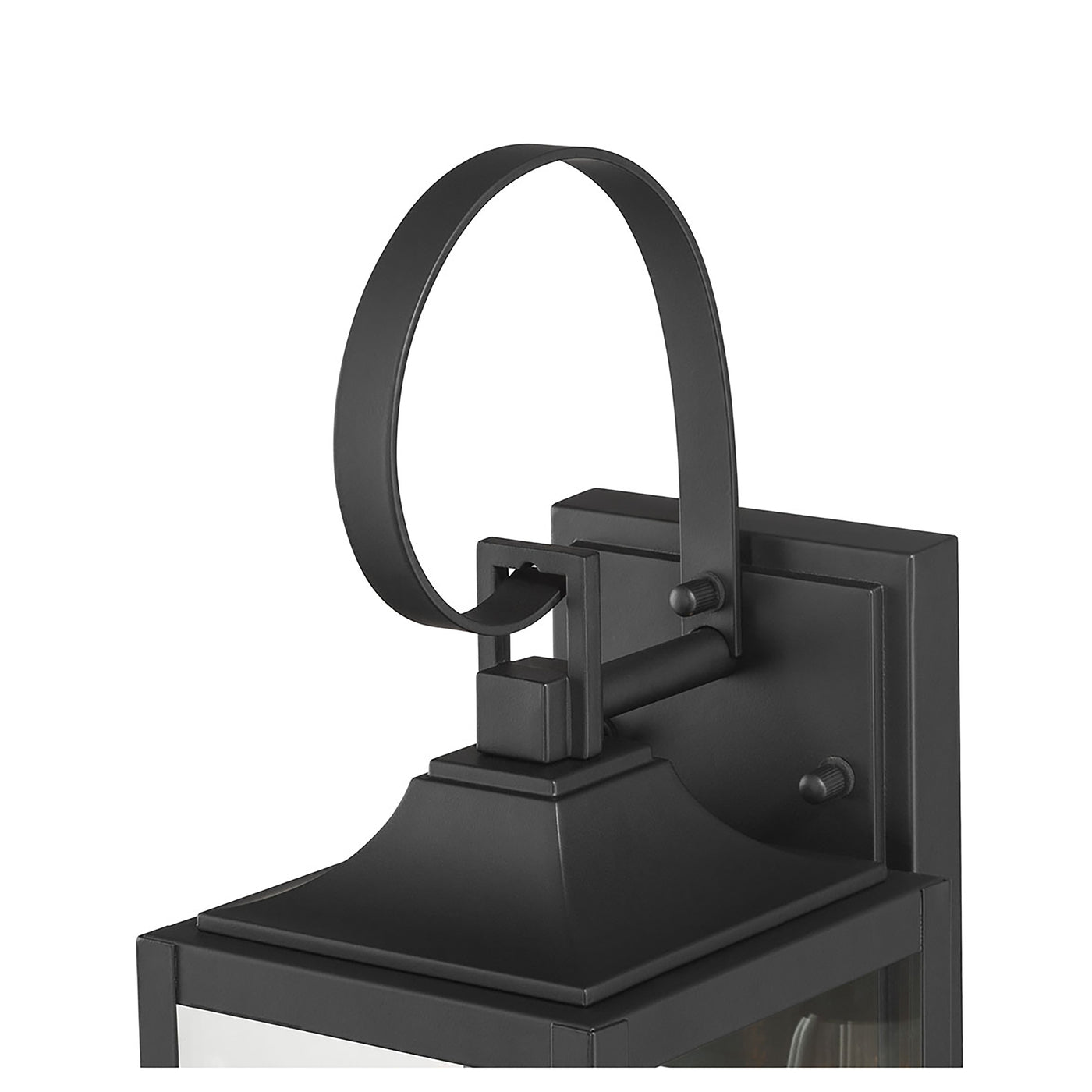 5.25'' Halston Powder Coated Black 1 Light Lantern