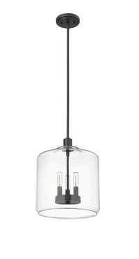 14.5'' Asheville Matte Black 3 Light Pendant