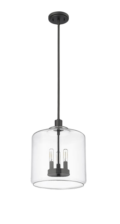 14.5'' Asheville Matte Black 3 Light Pendant