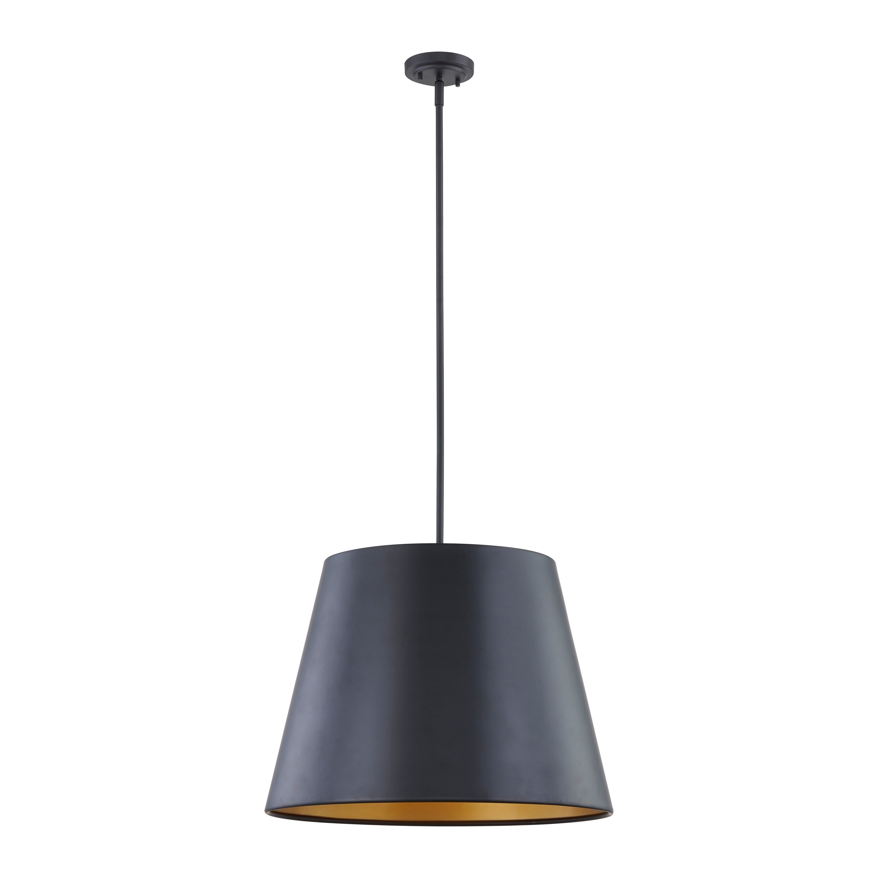 17'' Allson Matte Black 4 Light Pendant