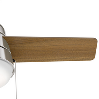 36 inch Aker Brushed Nickel Ceiling Fan with LED Light Kit and Pull Chain