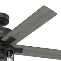 52 inch Astwood II  Matte Black Ceiling Fan with LED Light Kit and Handheld Remote