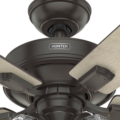 52 inch Crestfield Noble Bronze Ceiling Fan with LED Light Kit and Handheld Remote
