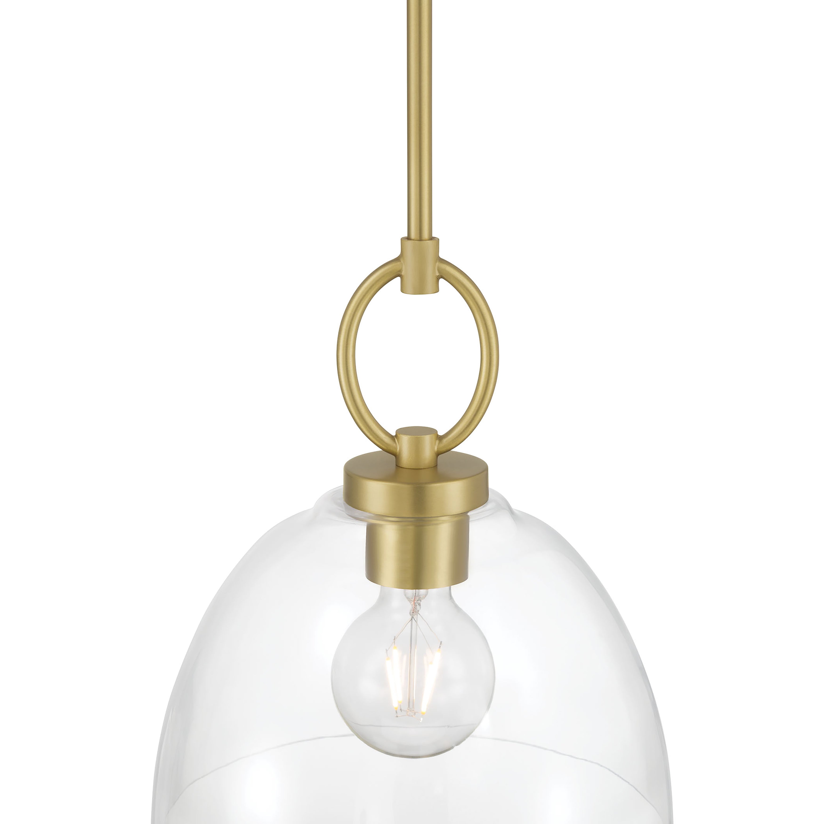 11.5'' Velto Vintage Brass 1 Light Pendant