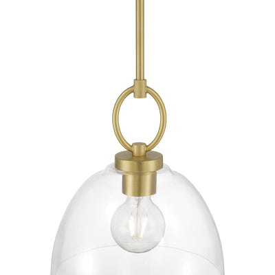 11.5'' Velto Vintage Brass 1 Light Pendant